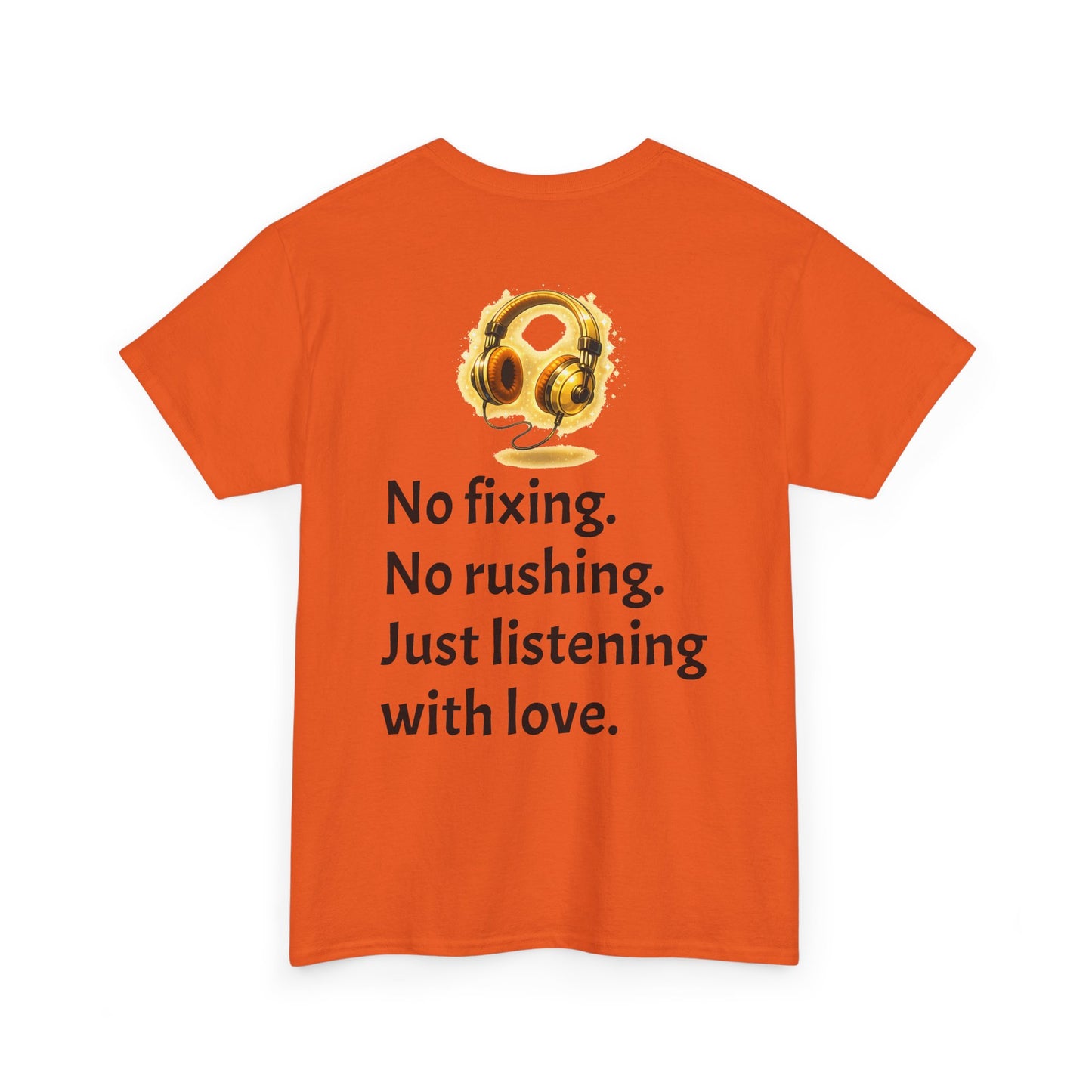 Listening With Love — Retro Headphone Glow Unisex Tee