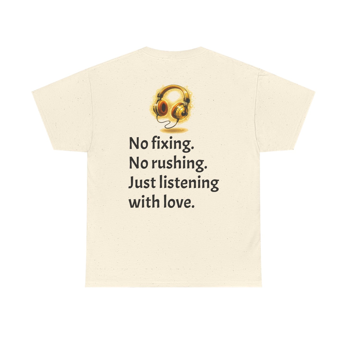 Listening With Love — Retro Headphone Glow Unisex Tee
