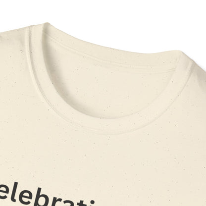 "Celebrating The Version of Me" — Self-Love Heart Unisex Softstyle Tee