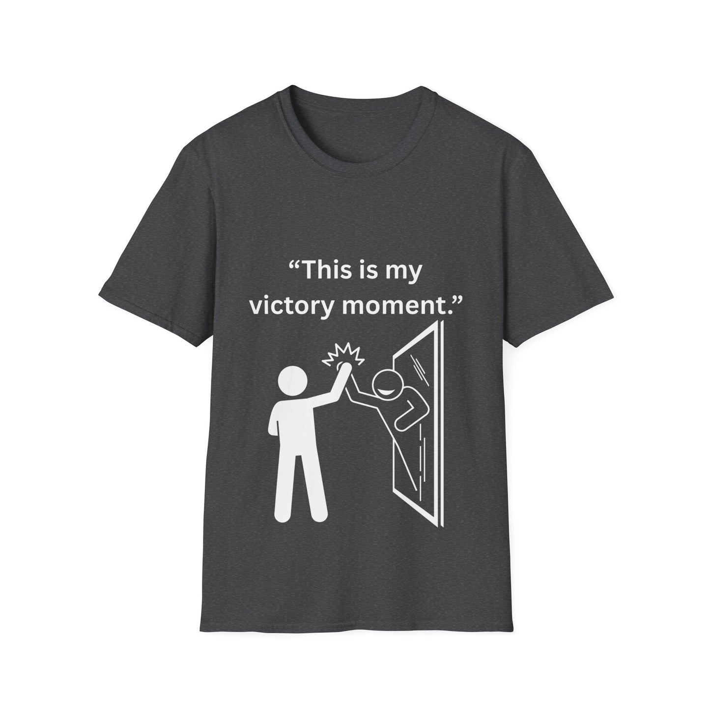 "This Is My Victory Moment" — Inspirational Unisex Tee (White Print)