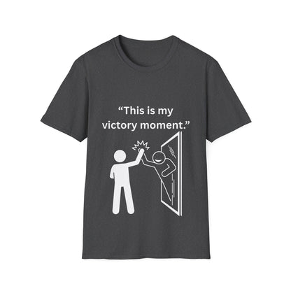 "This Is My Victory Moment" — Inspirational Unisex Tee (White Print)