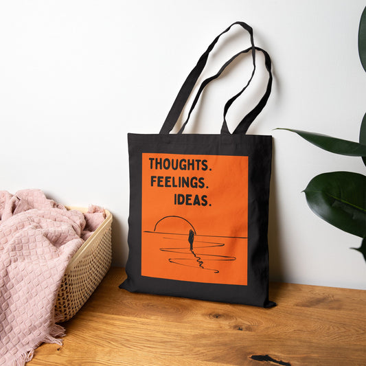 "Thoughts. Feelings. Ideas." — Canvas Tote Bag