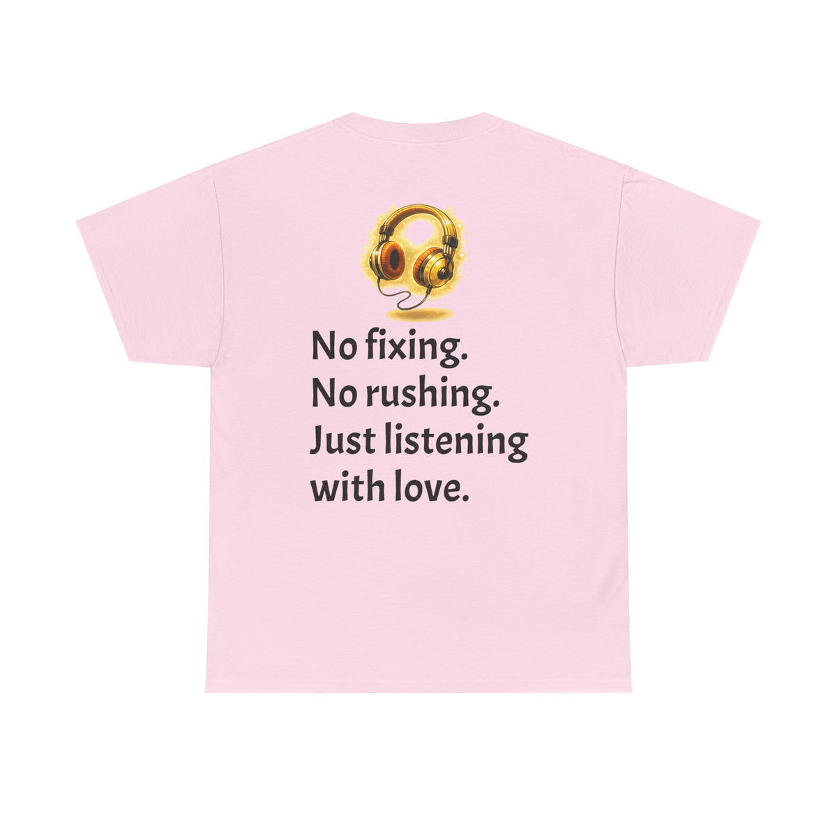 Listening With Love — Retro Headphone Glow Unisex Tee