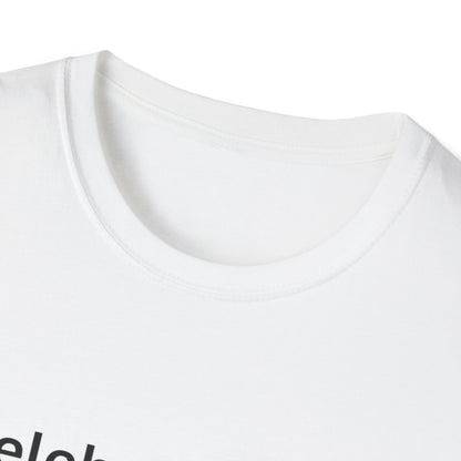 "Celebrating The Version of Me" — Empowered Man Unisex Softstyle Tee (Black Print)