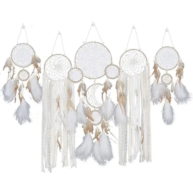 Dream Catchers Wall Hanging Dream Catchers Large Macrame Dream Catcher Wall Hanging White Boho Dream Catcher for Home Decoration