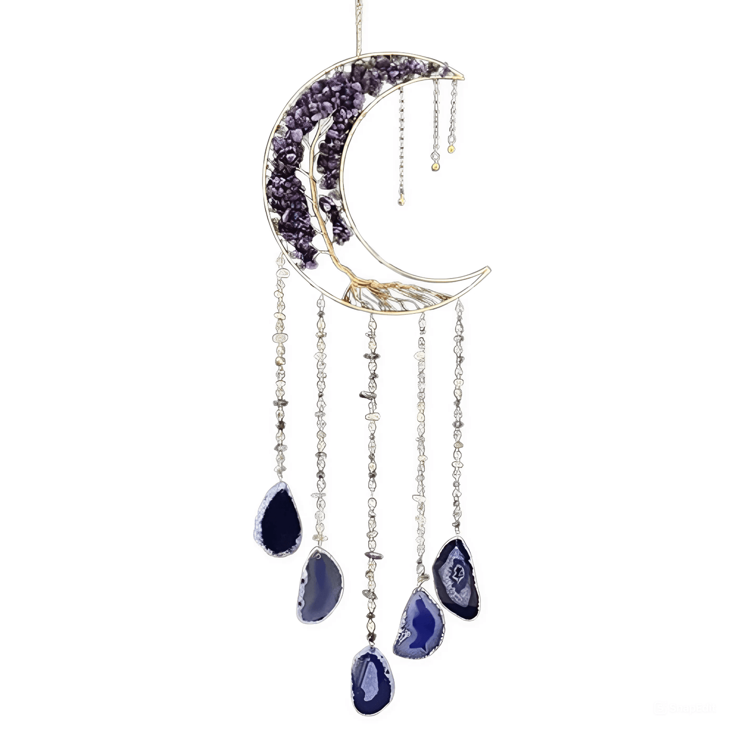 7 Chakra Gemstone Agate - Tree of Life Dream Catchers Wall Hanging Decor