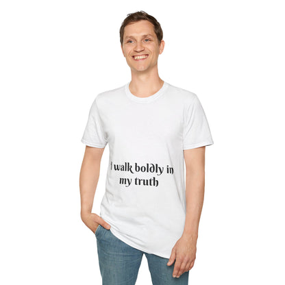 I Walk Boldly in My Truth — Unisex Softstyle T‑Shirt