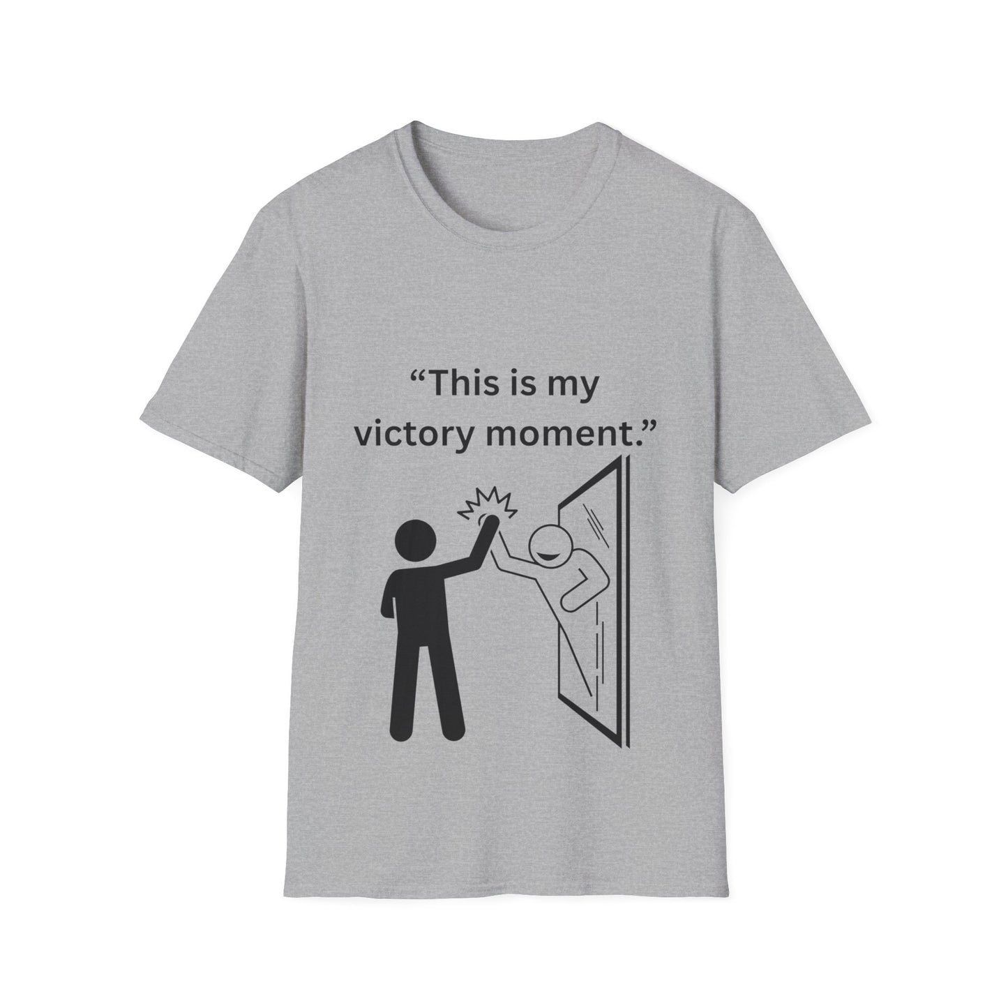 "This Is My Victory Moment" — Inspirational Unisex Tee (Black Print)