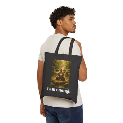 Inspirational "I Am Enough" Male desgin Tote Bag