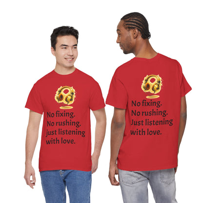 Listening With Love — Retro Headphone Glow Unisex Tee