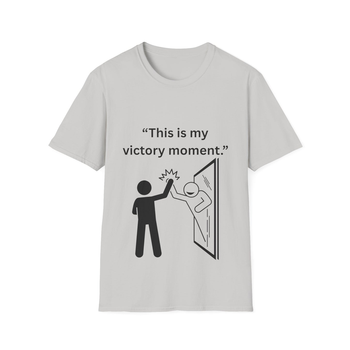 "This Is My Victory Moment" — Inspirational Unisex Tee (Black Print)