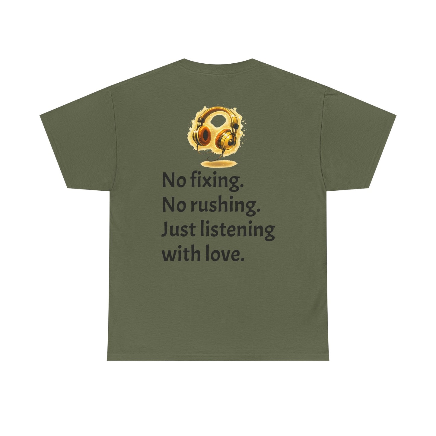 Listening With Love — Retro Headphone Glow Unisex Tee
