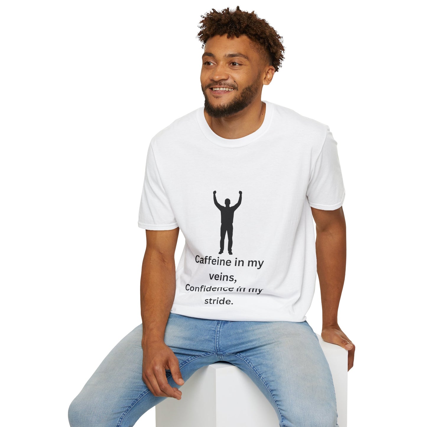 “Caffeine In My Veins, Confidence In My Stride” Tee Shirt