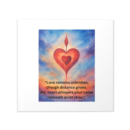 Where Love Stays - Heart in Sky Hardcover Photo Book