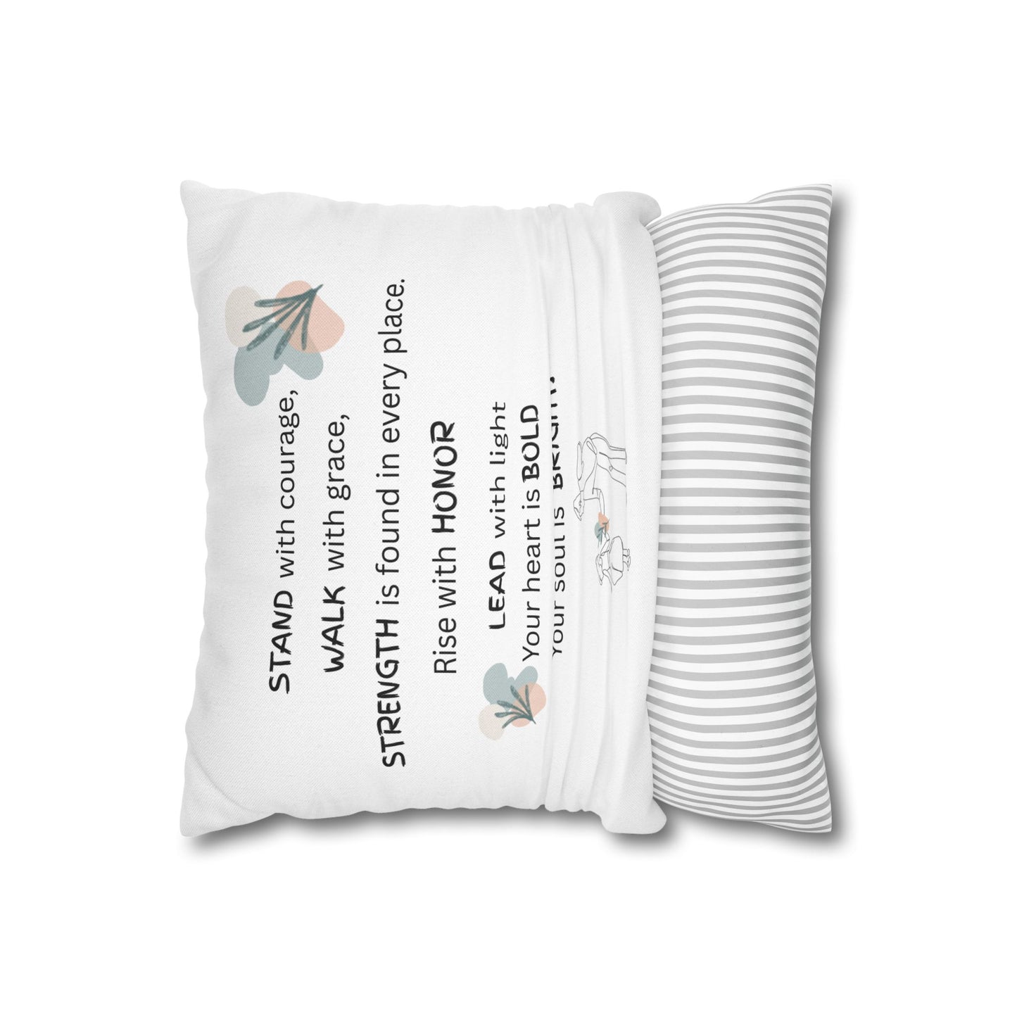 Inspirational Quote Pillowcase – Thoughtful Gift for Dad or Father Figure