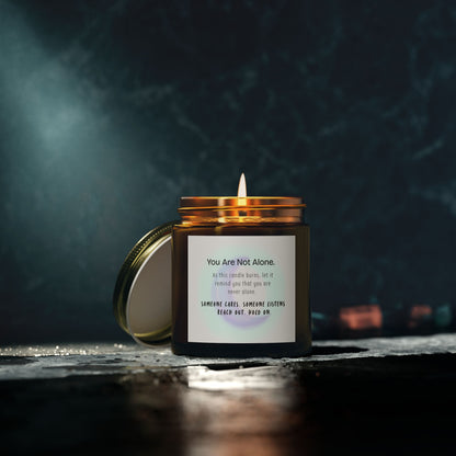 You Are Not Alone Eco-Friendly Scented Candle – Coconut Apricot Wax