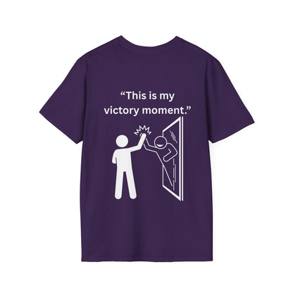 "This Is My Victory Moment" — Inspirational Unisex Tee (White Print)