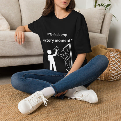"This Is My Victory Moment" — Inspirational Unisex Tee (White Print)