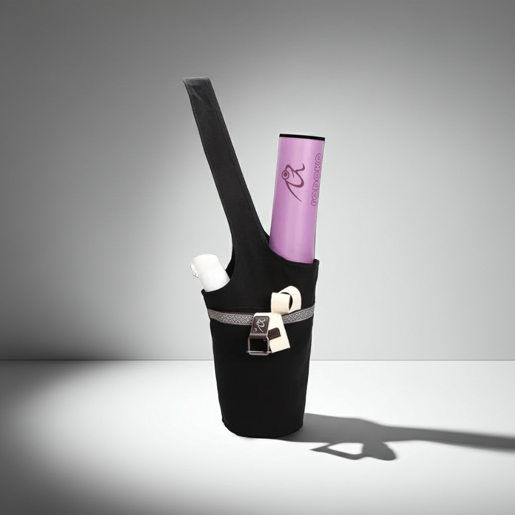 Large Capacity Yoga Mat Bag for Women Canvas Gym Tote Fitness Travel Shoulder Bag