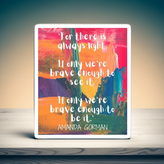 The Hill We Climb Quote Magnet – Cute Fridge Decor for Kids & Home