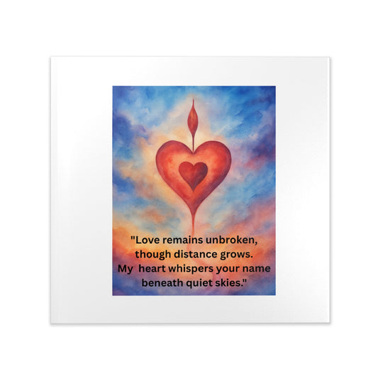 Where Love Stays - Heart in Sky Hardcover Photo Book