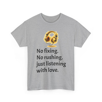 Listening With Love — Retro Headphone Glow Unisex Tee