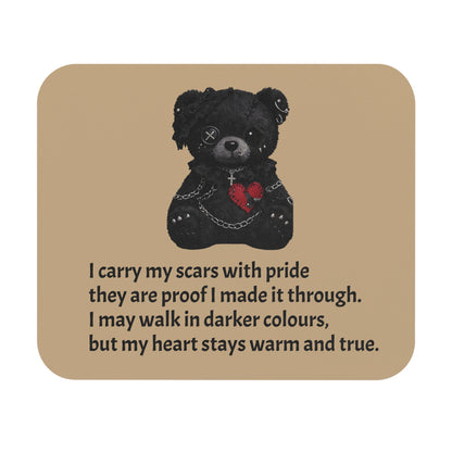 Gentle Darkness — A Mouse Pad for Gentle Strength Tan