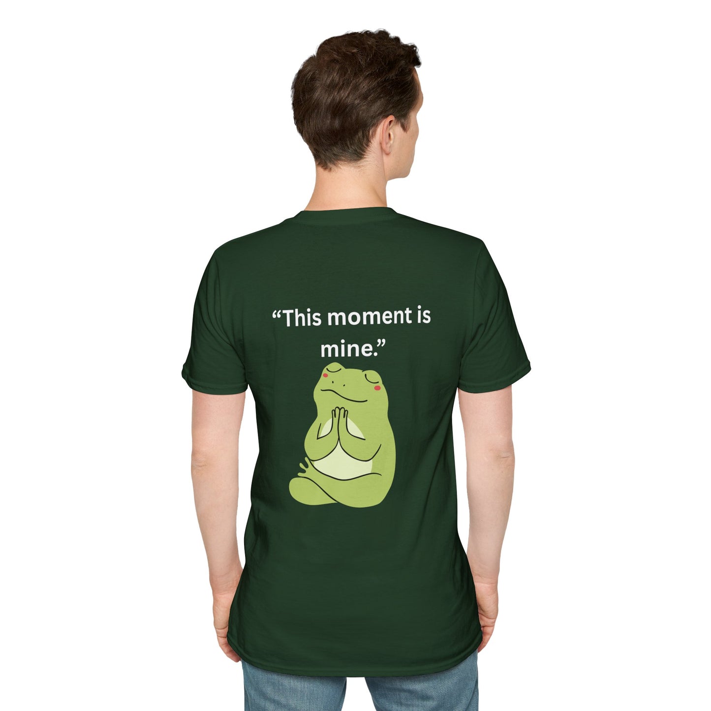"This Moment Is Mine" — Unisex Softstyle Tee (White Print)