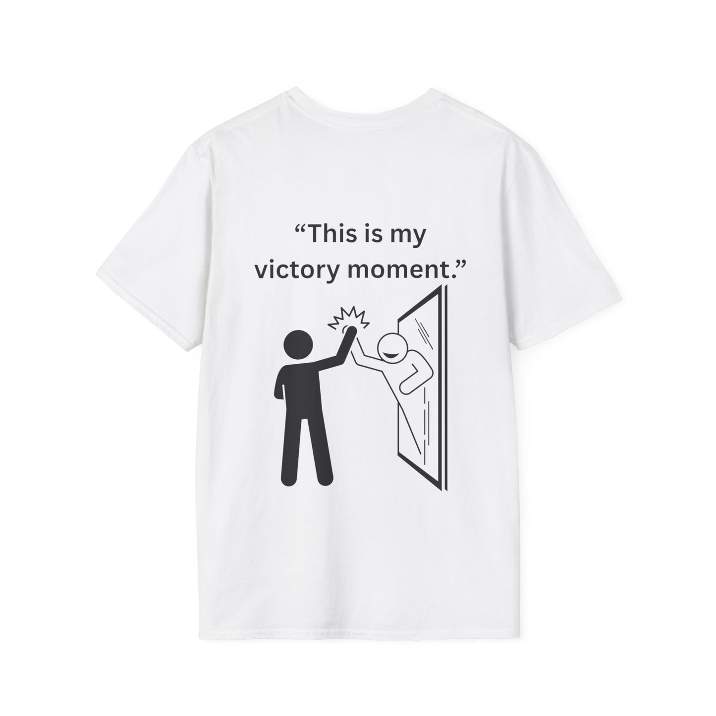 "This Is My Victory Moment" — Inspirational Unisex Tee (Black Print)