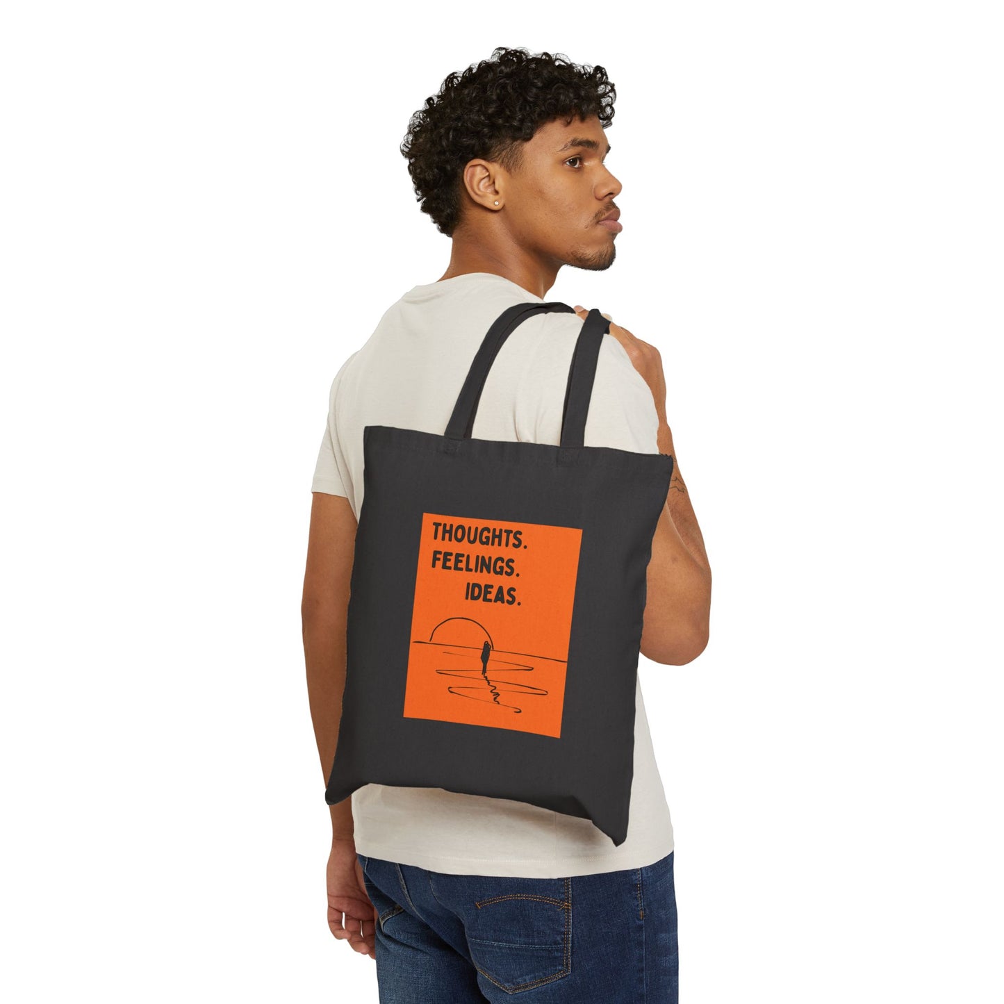 "Thoughts. Feelings. Ideas." — Canvas Tote Bag