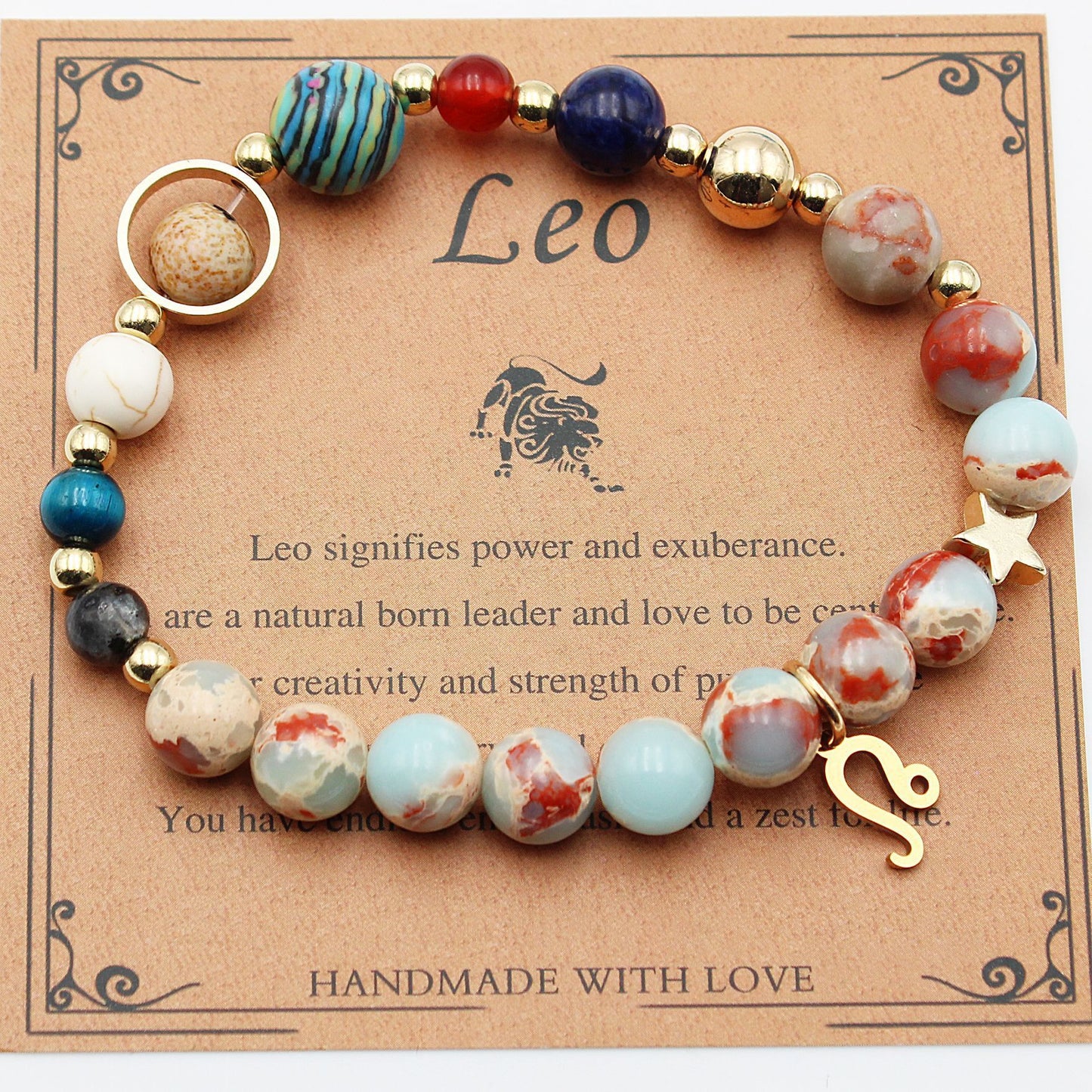 Twelve Constellations Zodiac Bracelets – Handmade Astrology Crystal Jewelry