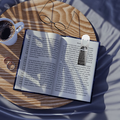 I Am Brave Aluminum Bookmark – Inspirational Reading Gift for Book Lovers