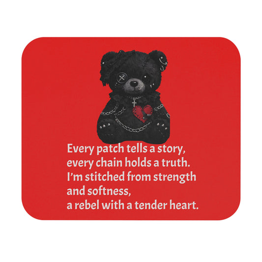 Built from Broken pieces— A Mouse Pad for Gentle Strength Bright Red