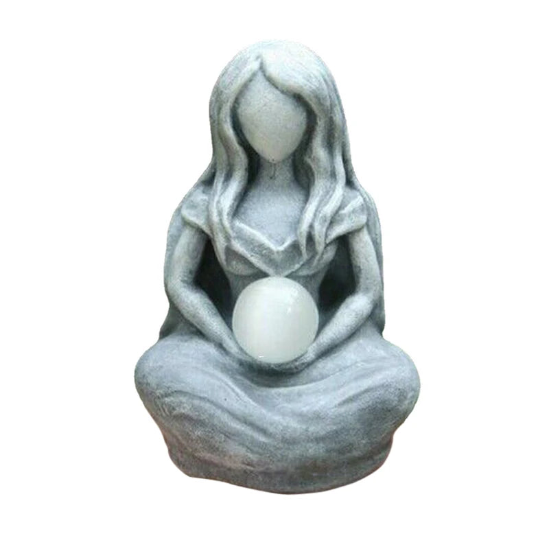 Moon Goddess Statue Creative Cafe Greek Mythological Figure Resin Sculpture Home Decor Figurines for Interior Decorations