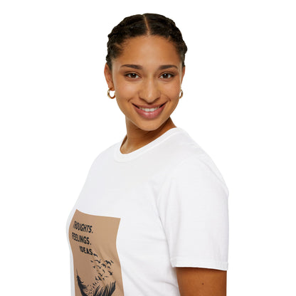 Thoughts. Feelings. Ideas. — Unisex Softstyle T‑Shirt