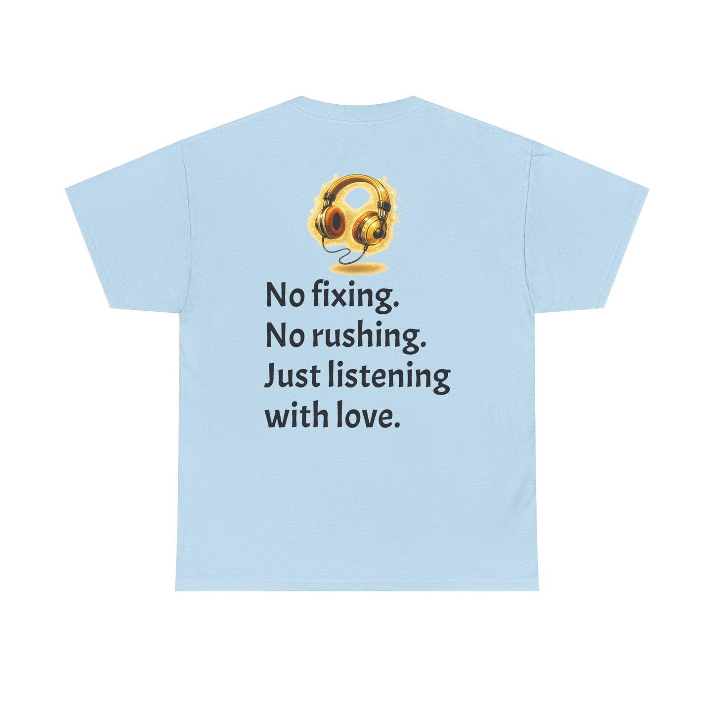 Listening With Love — Retro Headphone Glow Unisex Tee