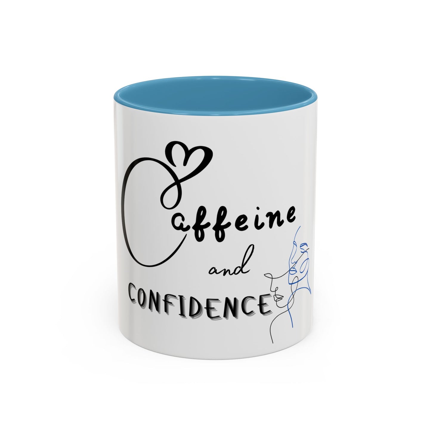 Caffeine and Confidence Mug – Motivational Coffee Cup for Home or Office