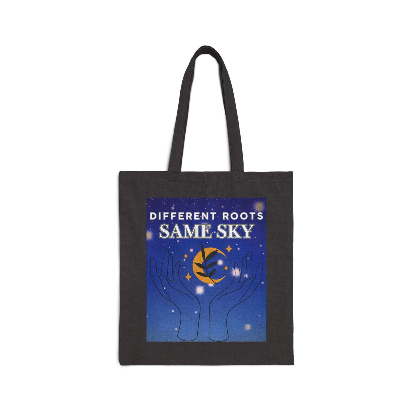 "Different Roots, Same Sky" Unity Canvas Tote Bag