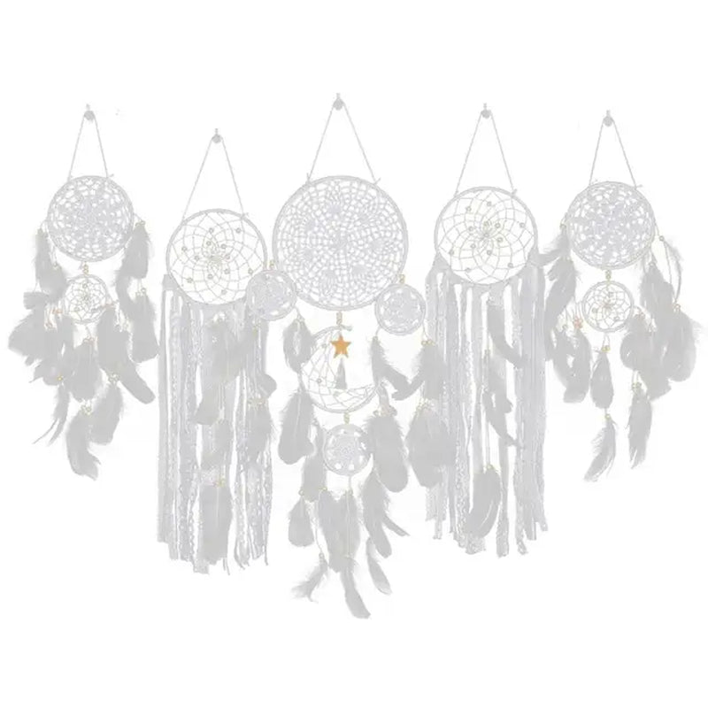 Dream Catchers Wall Hanging Dream Catchers Large Macrame Dream Catcher Wall Hanging White Boho Dream Catcher for Home Decoration