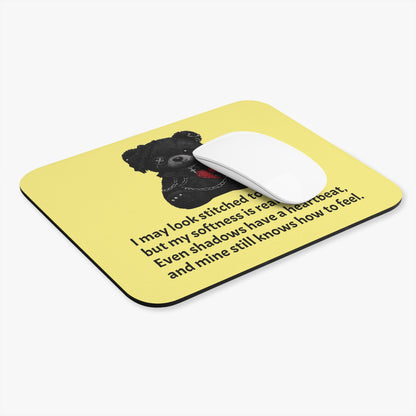 Stitched Softness — A Mouse Pad for Gentle Strength Light Yellow