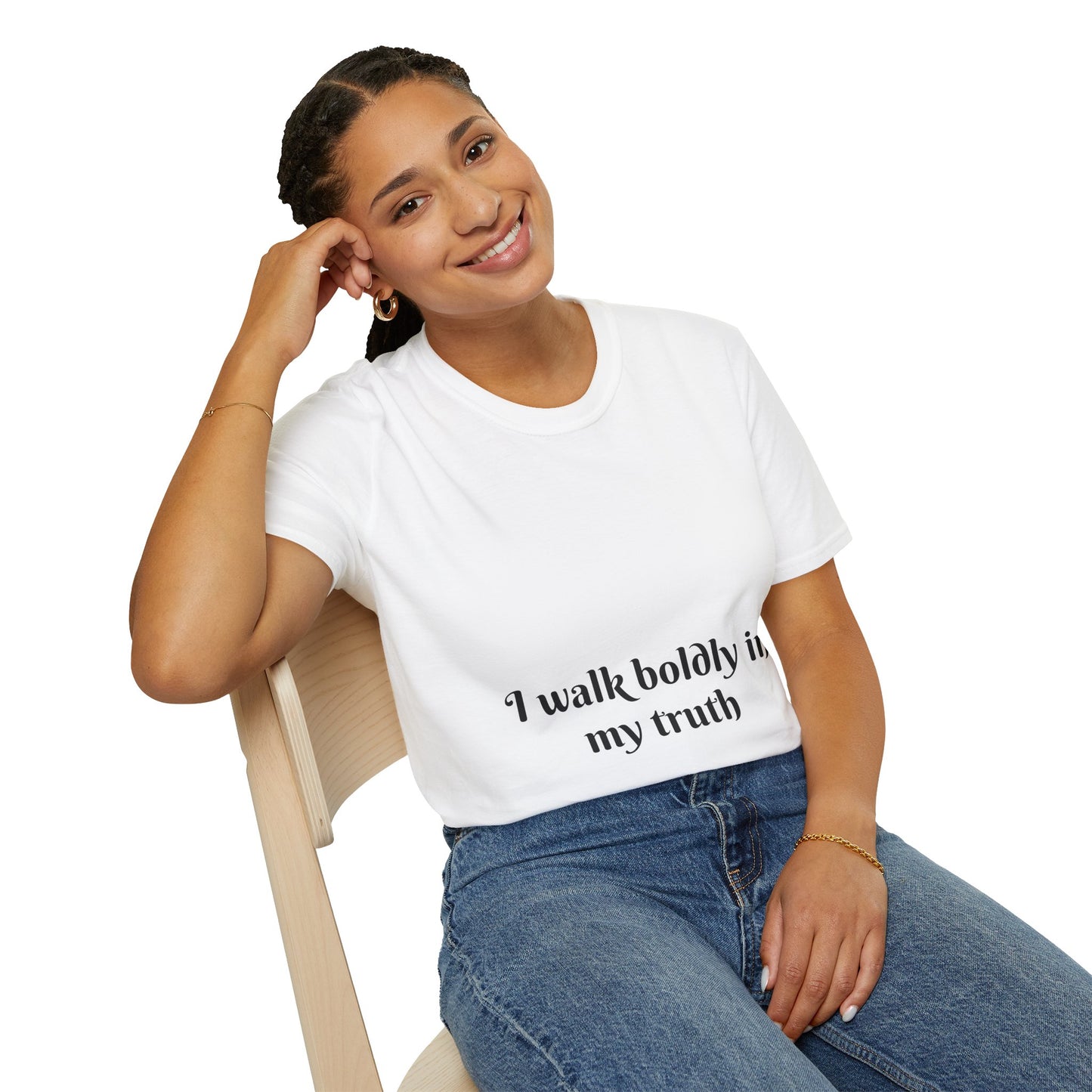 I Walk Boldly in My Truth — Unisex Softstyle T‑Shirt