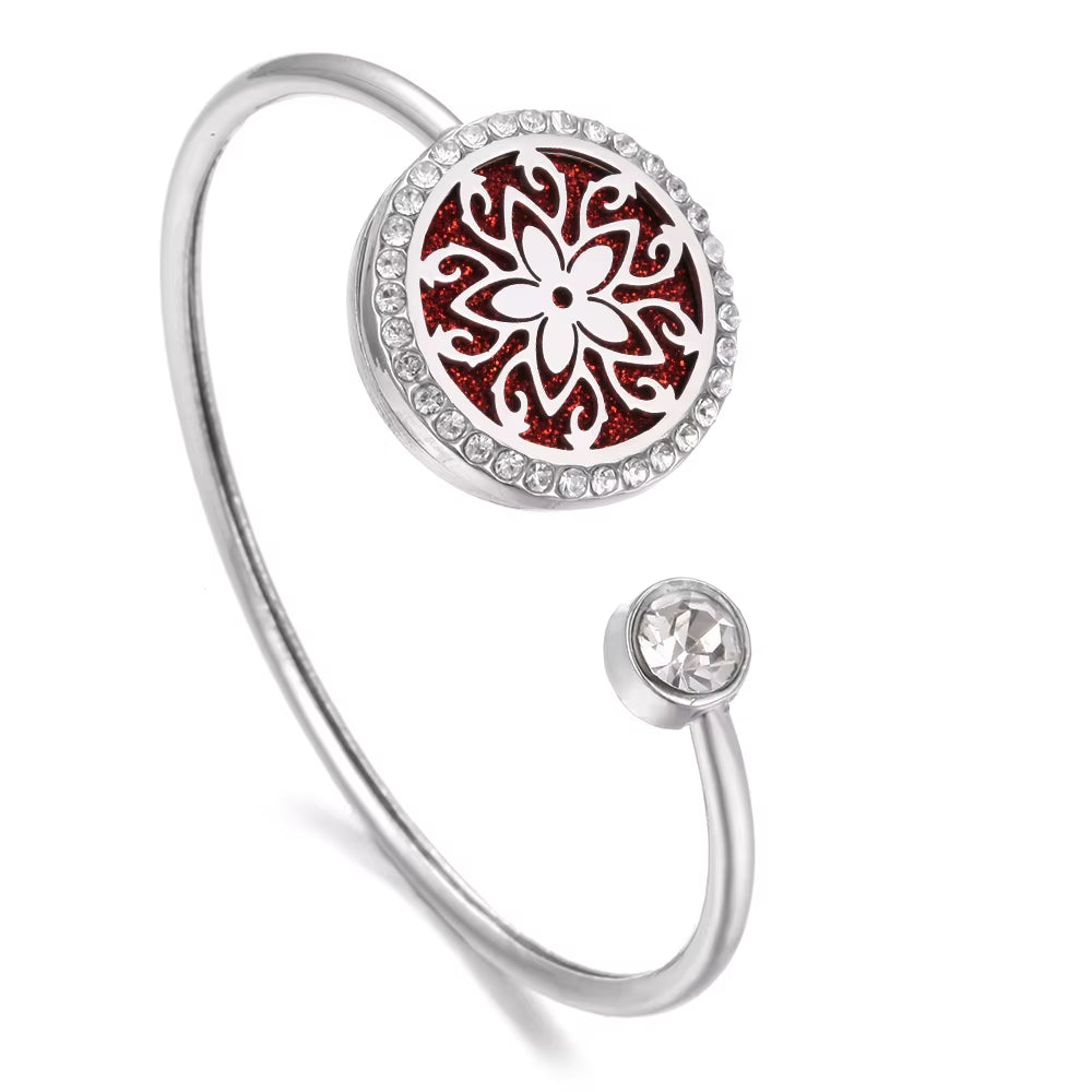New Tree of Life Aromatherapy Bracelet Diffuser Jewelry Crystal Essential Oil Diffuser Bracelet Perfume Aroma Diffuser Bracelet