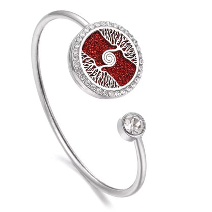 New Tree of Life Aromatherapy Bracelet Diffuser Jewelry Crystal Essential Oil Diffuser Bracelet Perfume Aroma Diffuser Bracelet