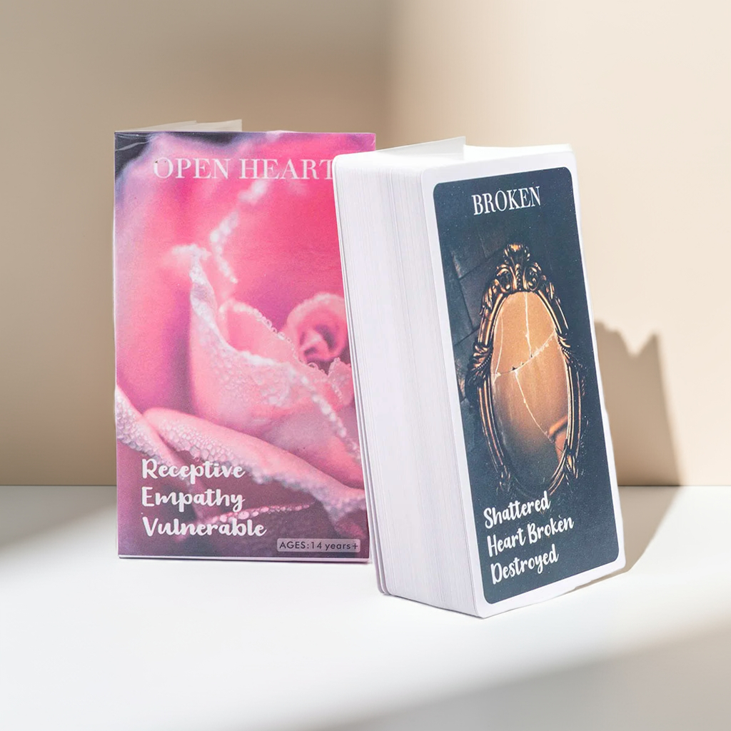 Hearts Hidden Secrets Oracle – 78 Twin Flame & Feelings Message Cards