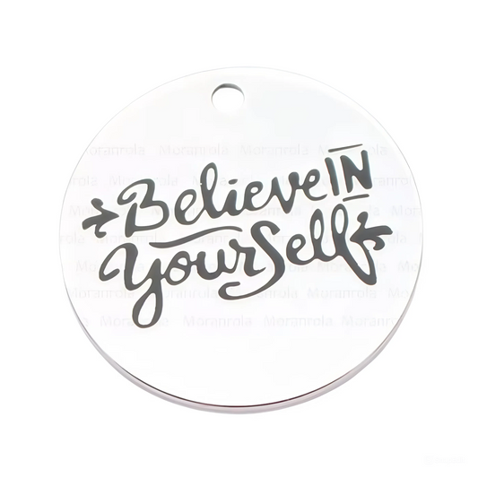 Copper Necklace & Keychain Set 'Believe in Yourself'