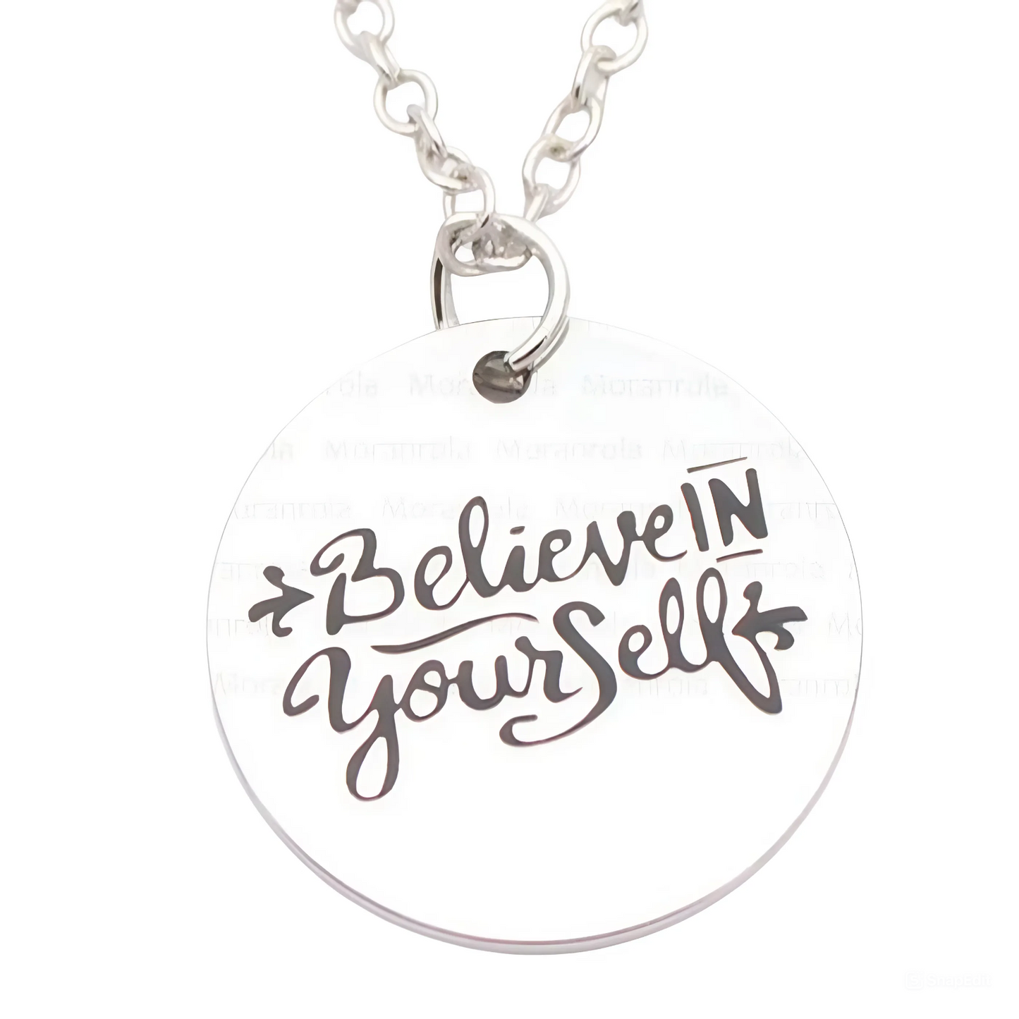 Copper Necklace & Keychain Set 'Believe in Yourself'