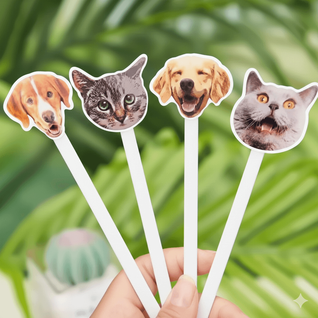 Custom Pet Cocktail Stirrers – Personalized Acrylic Drink Stirs for Weddings, Parties & Gifts