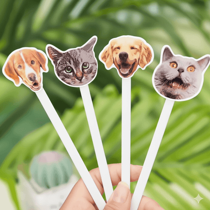 Custom Pet Cocktail Stirrers – Personalized Acrylic Drink Stirs for Weddings, Parties & Gifts