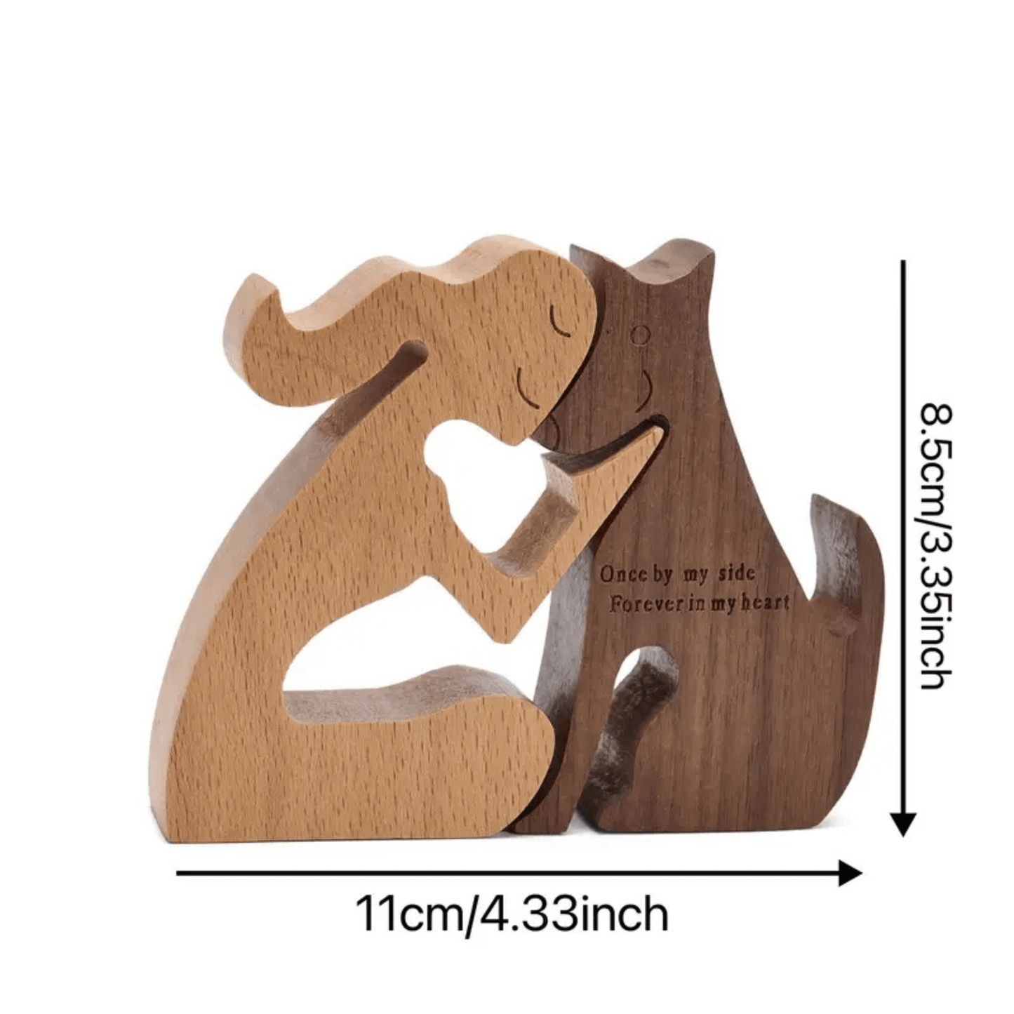 Handmade Wooden Dog Pet Memorial Ornament