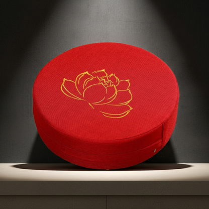 40cm Round Lotus Meditation Cushion Linen Yoga Floor Pillow Backrest Tatami Seat